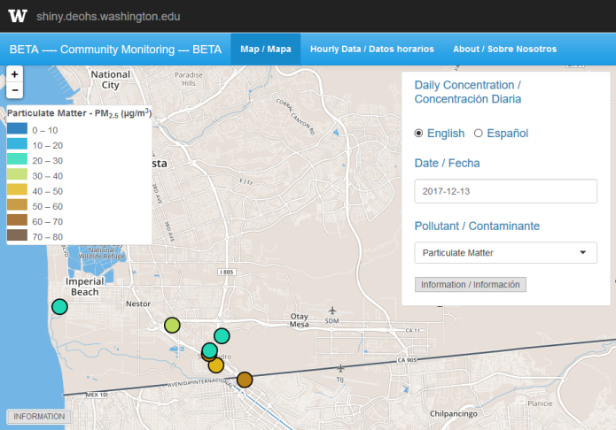Map of San Ysidro Community Air Monitoring Study Map of San Ysidro Community Air Monitoring Study